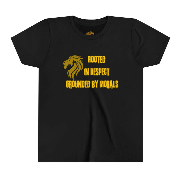 Youth Tee - Rooted in Respect, Grounded by Morals Statement Shirt - MKCM Modern Designs