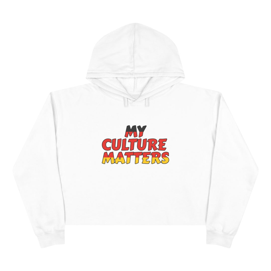 Native 'Culture Matters' Crop Hoodie