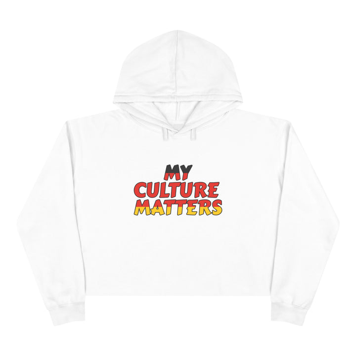 Native 'Culture Matters' Crop Hoodie