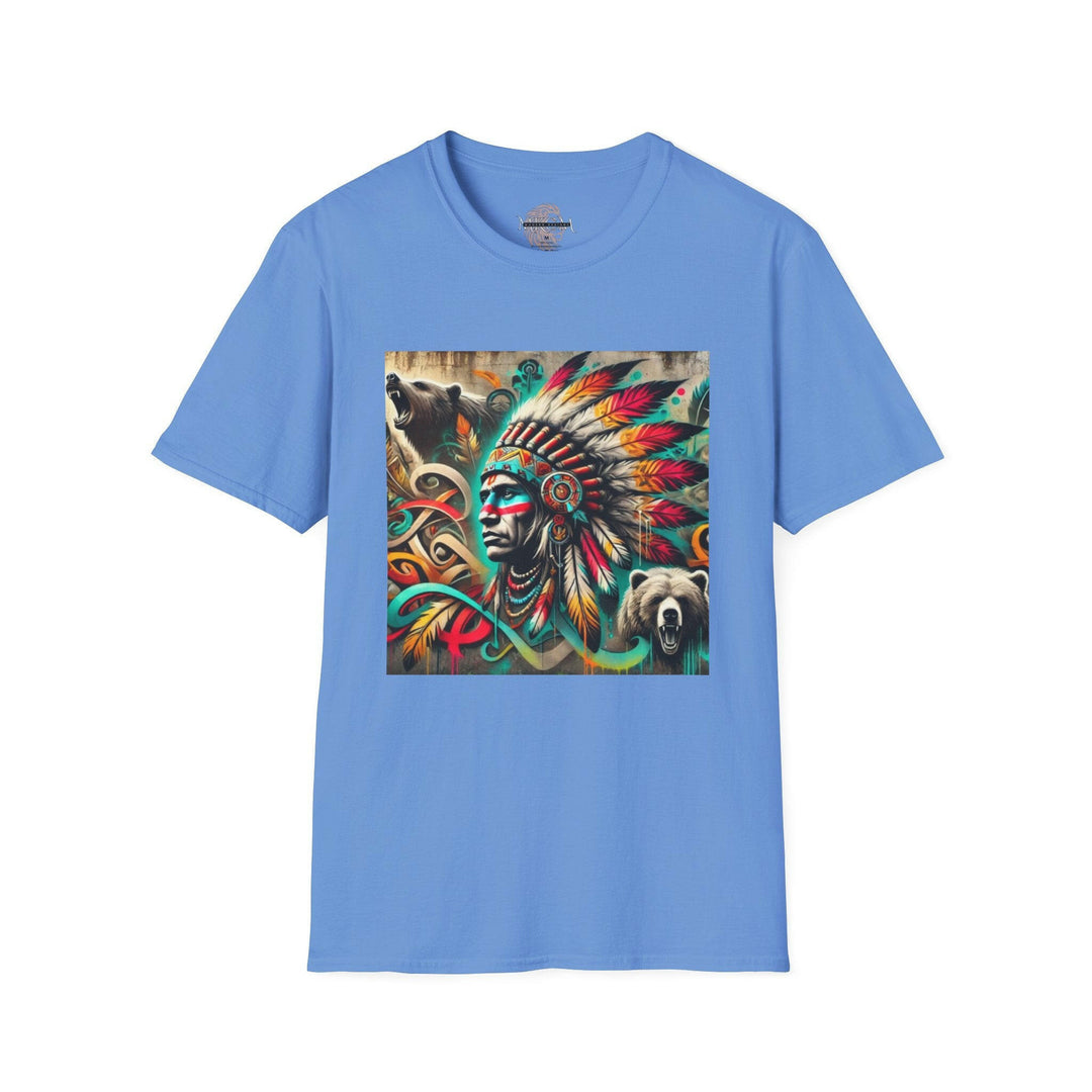 Tribal Guardian T-shirt showcasing Native Pride - SEO optimized ALT tag for online visibility