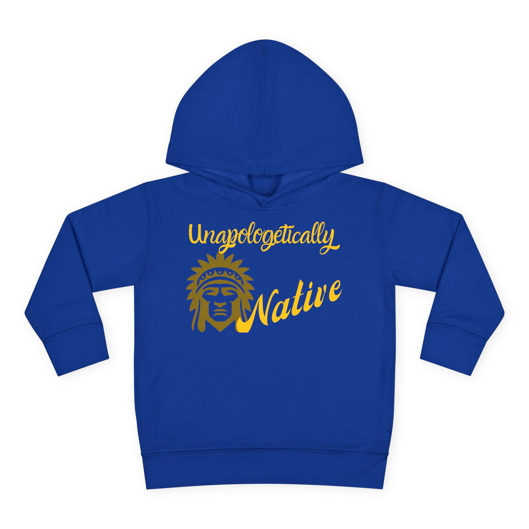 Unapologetically Native toddler hoodie - Celebrate unity and pride with this indigenous-inspired sweatshirt.