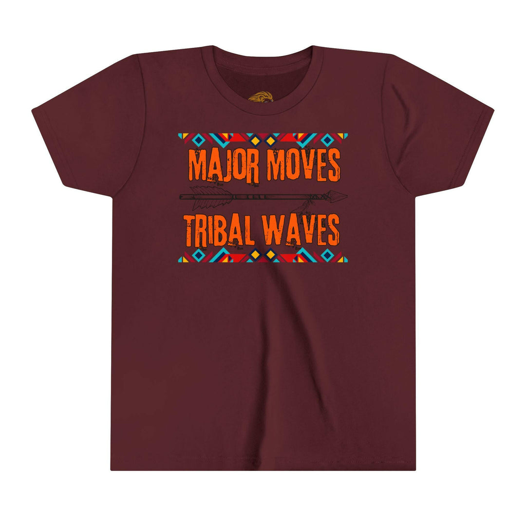 Youth Tee - Major Moves Tribal Waves Graphic Shirt - MKCM Modern Designs