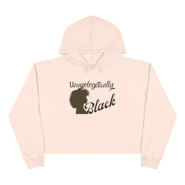 Unapologetically Black Crop Hoodie for bold fashion statement