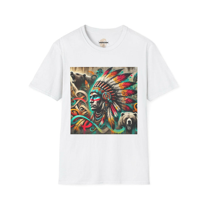 Tribal Guardian T-shirt showcasing Native Pride - SEO optimized ALT tag for online visibility