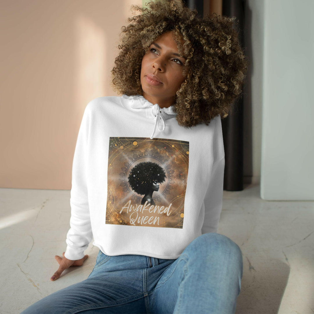 Awakened Queen Crop Hoodie - MKCM Modern Designs