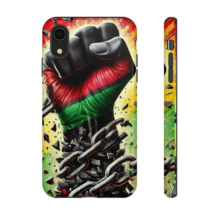 Bold Raised Fist Tough Phone Case.