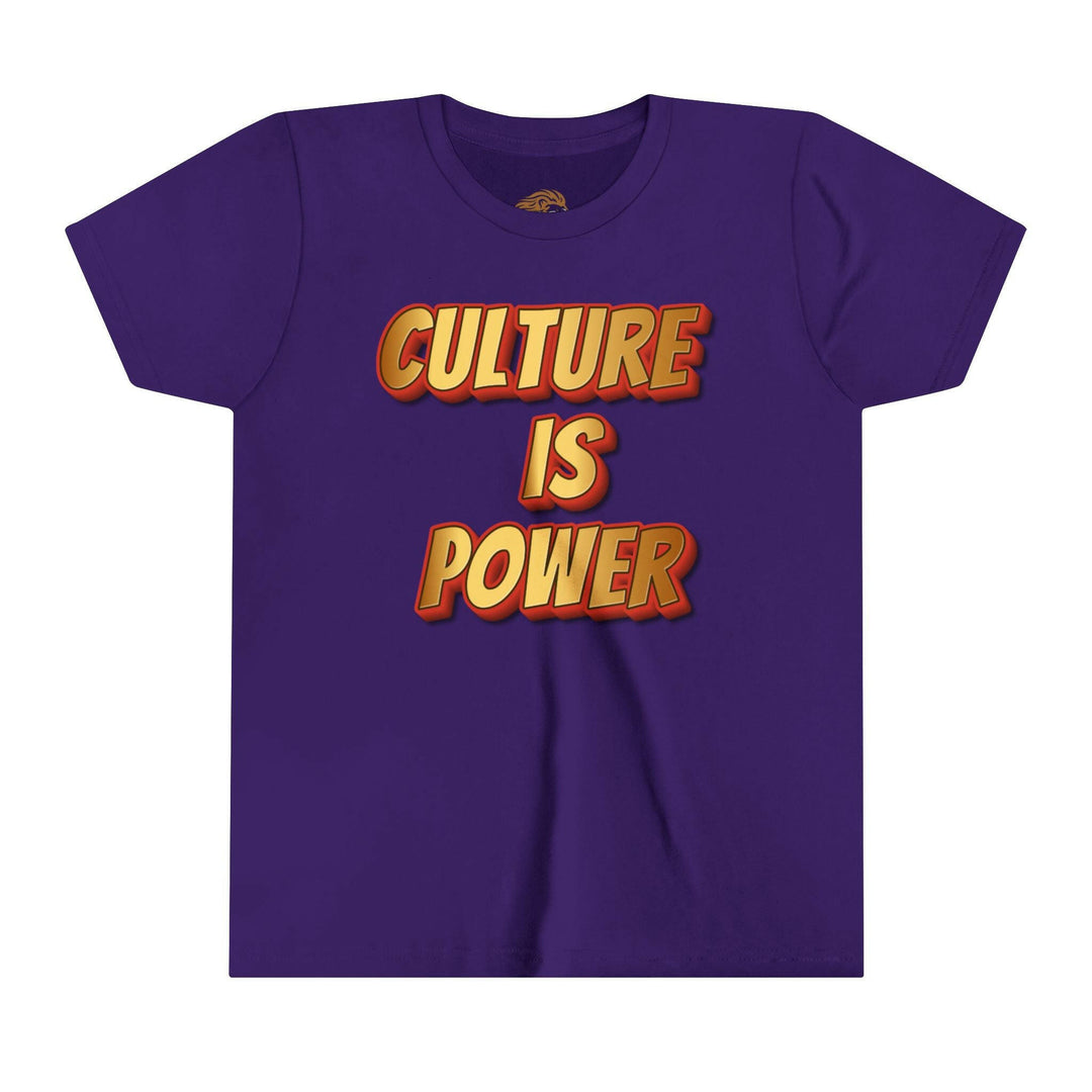 Youth Tee - Culture is Power Bold Graphic Shirt - MKCM Modern Designs