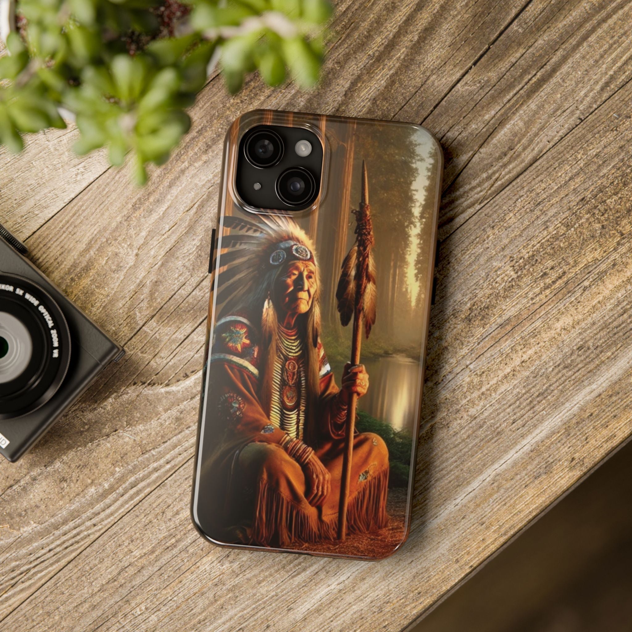 Native American Elder Tough Phone Case – Indigenous Warrior Wisdom for iPhone & Samsung