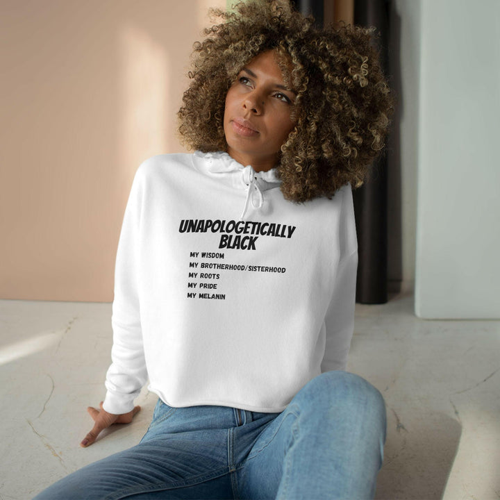 'Unapologetically BLACK' Crop Hoodie