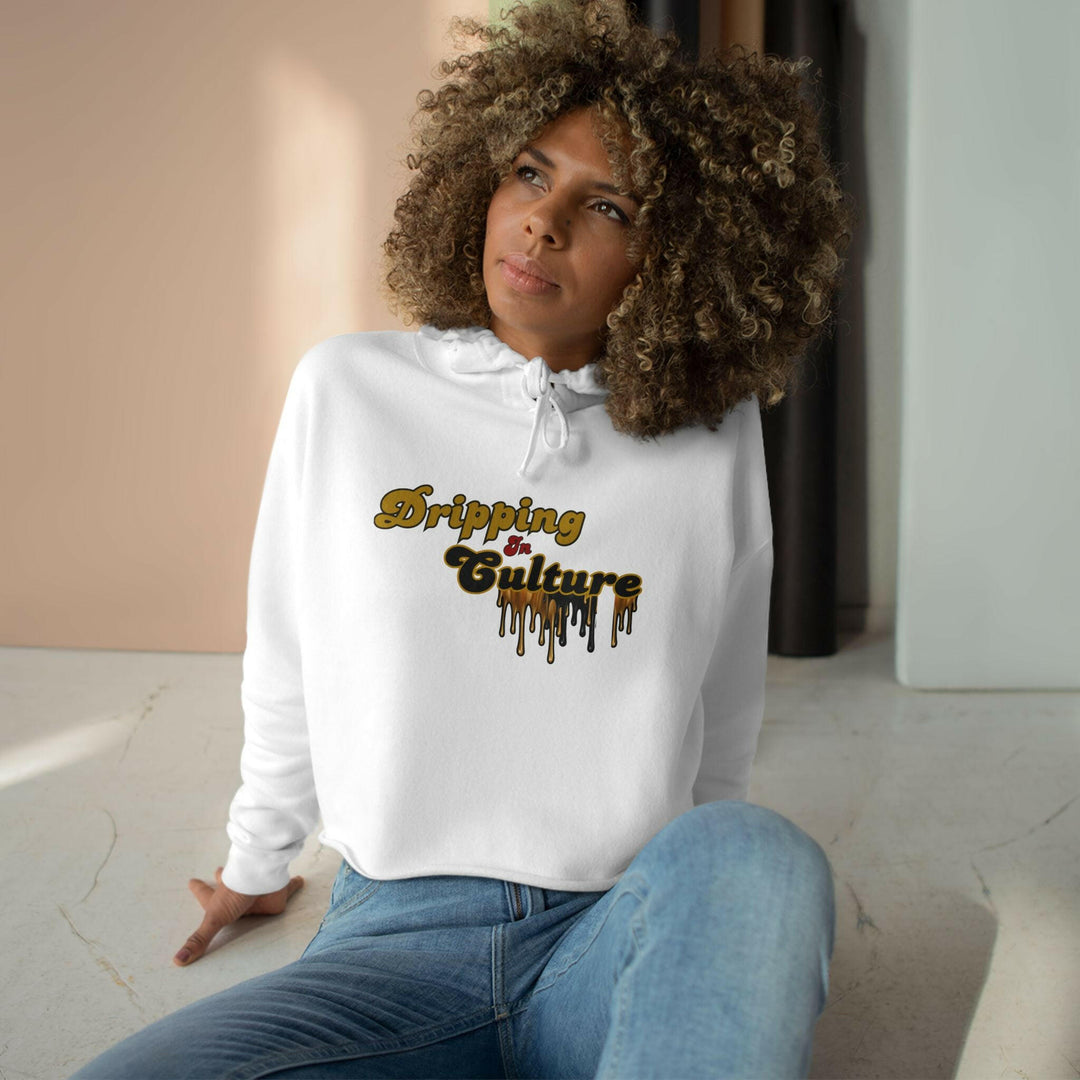 Dripping in Culture Crop Hoodie - MKCM Modern Designs