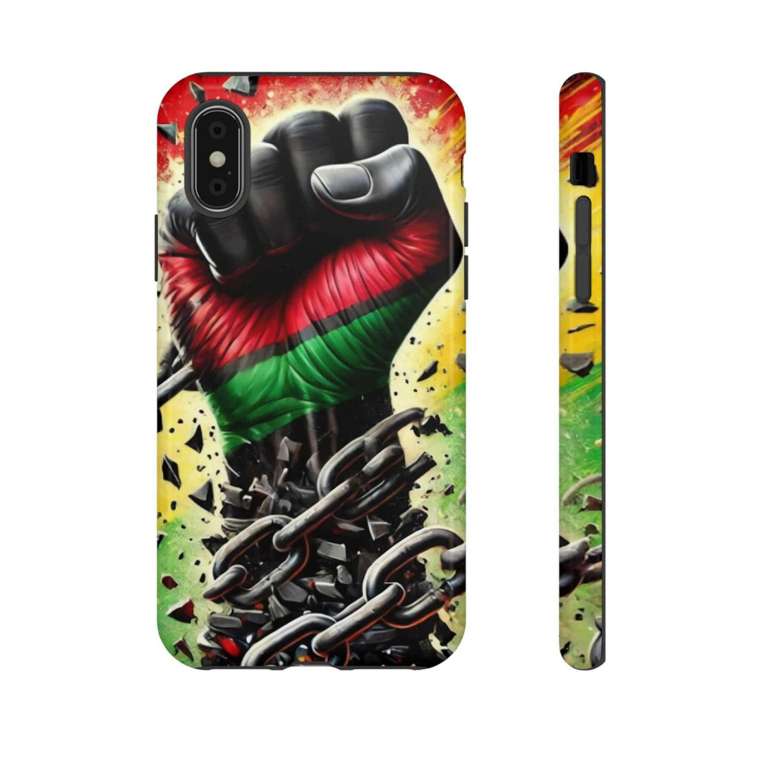 Bold Raised Fist Tough Phone Case.