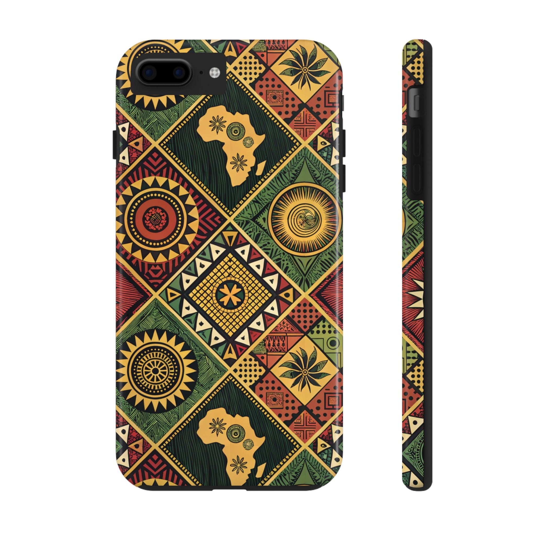 Afrocentric Tribal Pattern Tough Phone Case – African Heritage Style for iPhone & Samsung