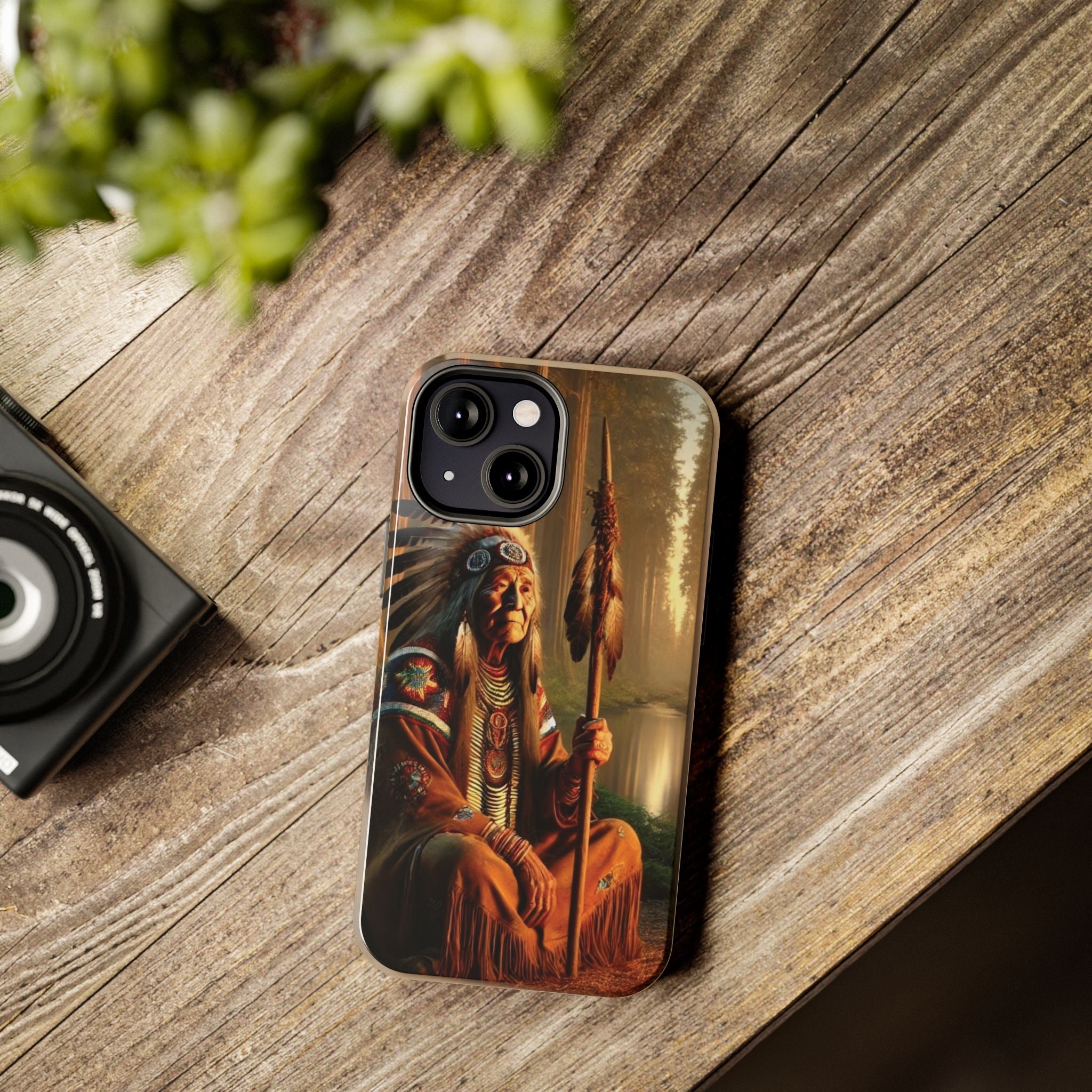 Native American Elder Tough Phone Case – Indigenous Warrior Wisdom for iPhone & Samsung