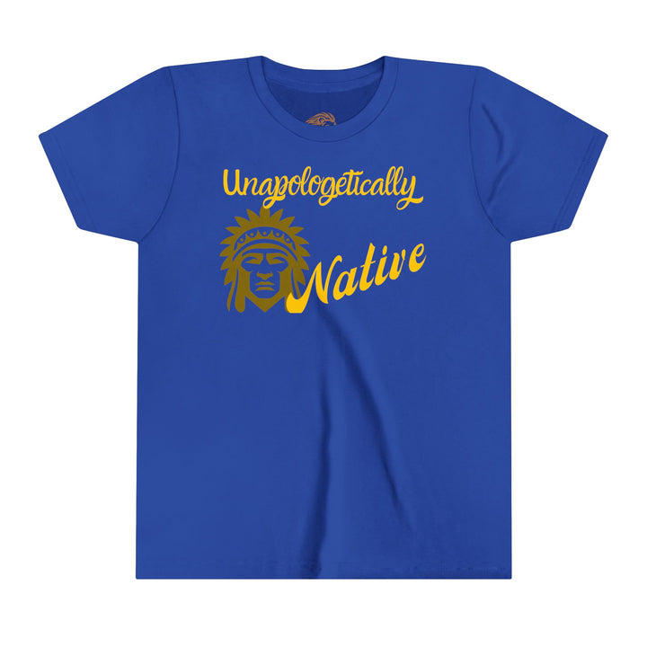 Unapologetically Native Indigenous Youth Tee - showcasing unity, pride and empowerment