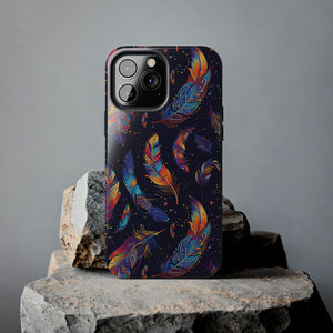 Native American Feather Tough Phone Case – Tribal Protection with Meaning for iPhone & Samsung
