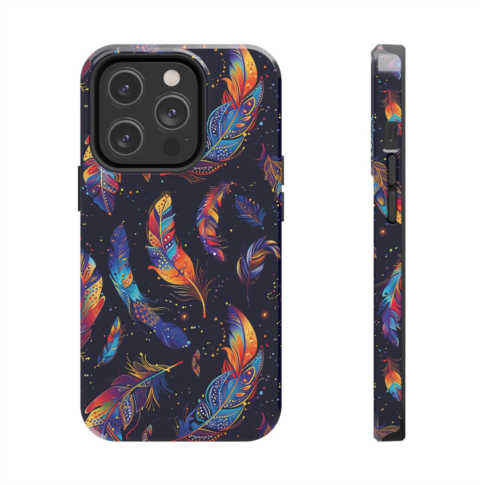 Native American Feather Tough Phone Case – Tribal Protection with Meaning for iPhone & Samsung