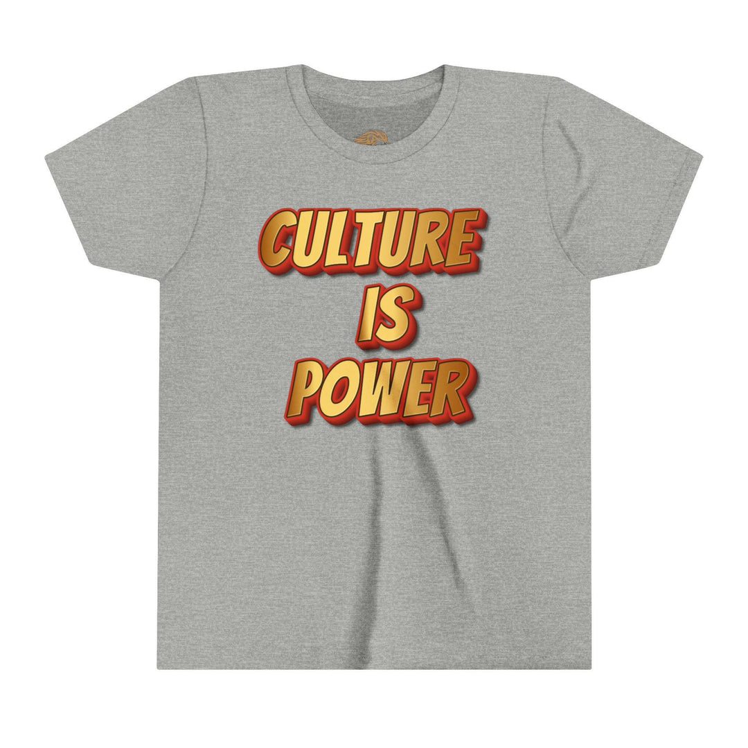 Youth Tee - Culture is Power Bold Graphic Shirt - MKCM Modern Designs