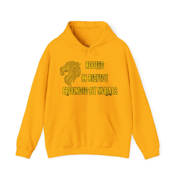 Rooted in Respect, Grounded by Morals Unisex Hoodie - MKCM Modern Designs