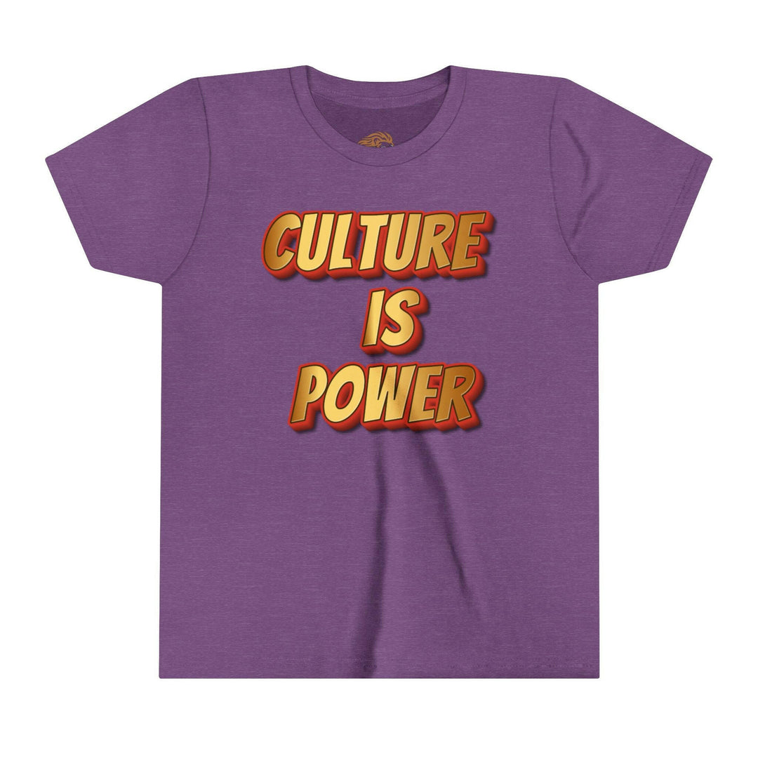 Youth Tee - Culture is Power Bold Graphic Shirt - MKCM Modern Designs