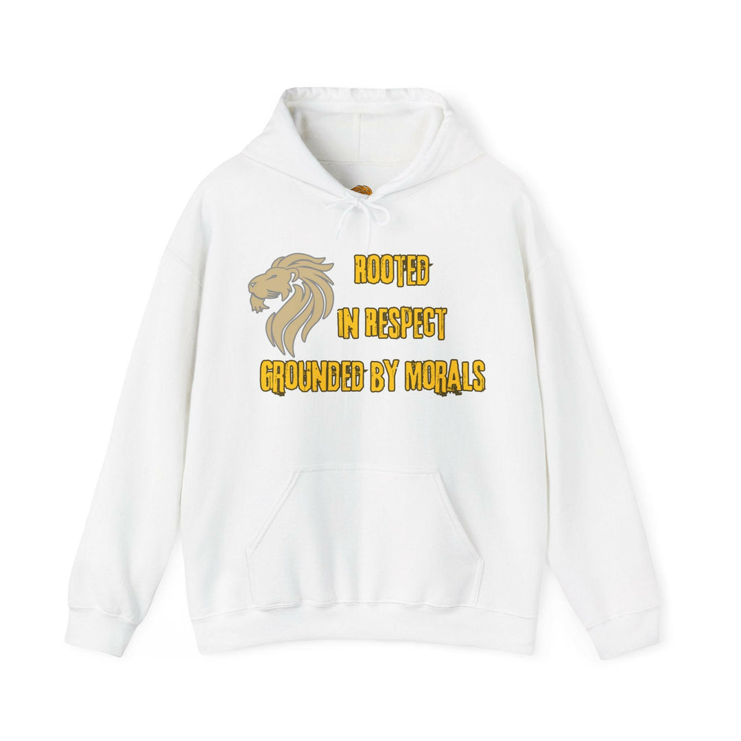 Rooted in Respect, Grounded by Morals Unisex Hoodie - MKCM Modern Designs