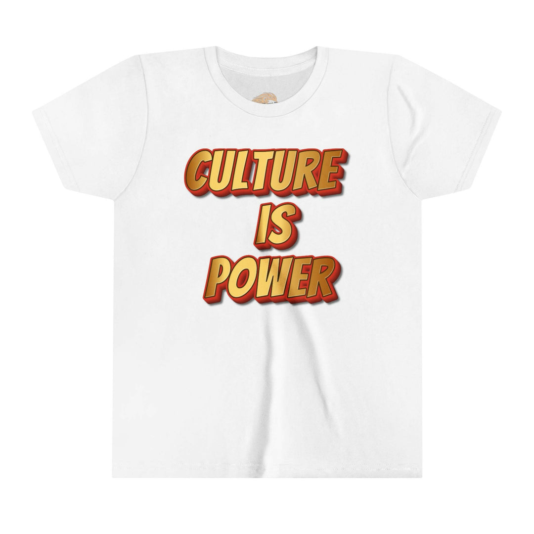 Youth Tee - Culture is Power Bold Graphic Shirt - MKCM Modern Designs