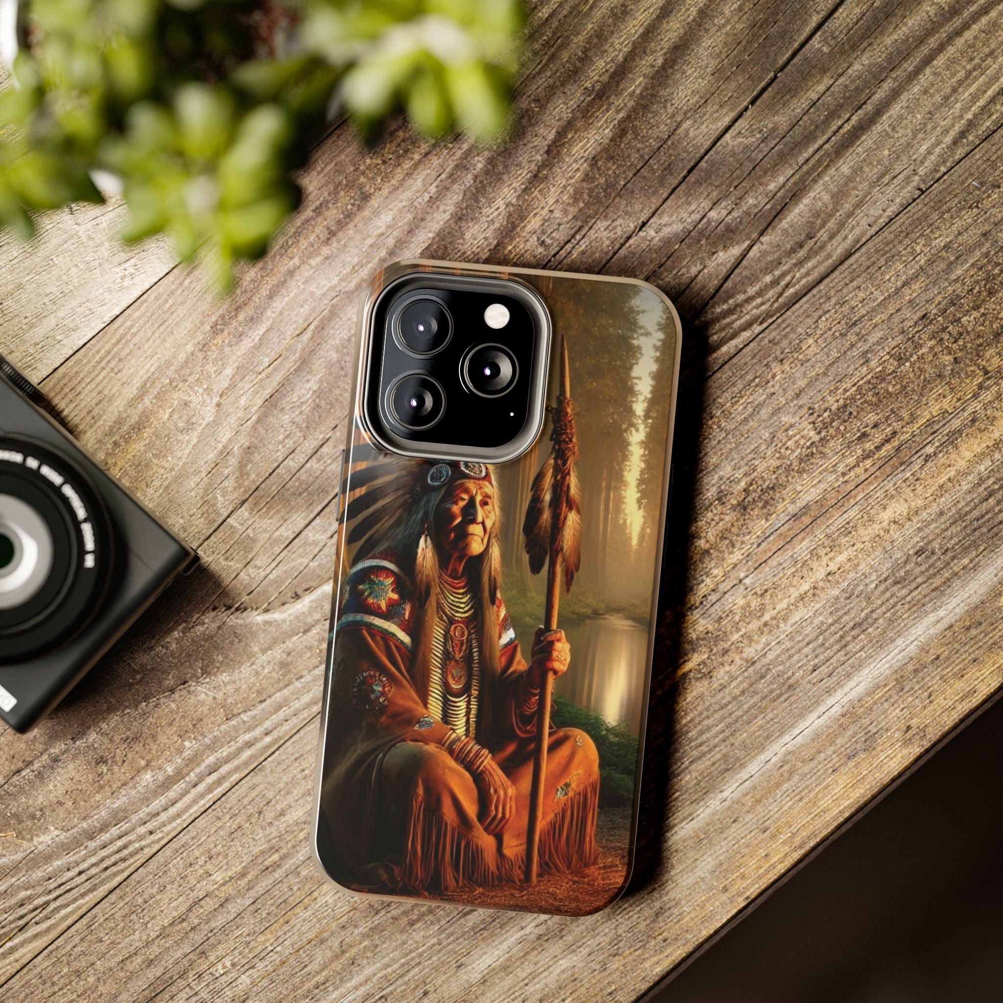 Native American Elder Tough Phone Case – Indigenous Warrior Wisdom for iPhone & Samsung
