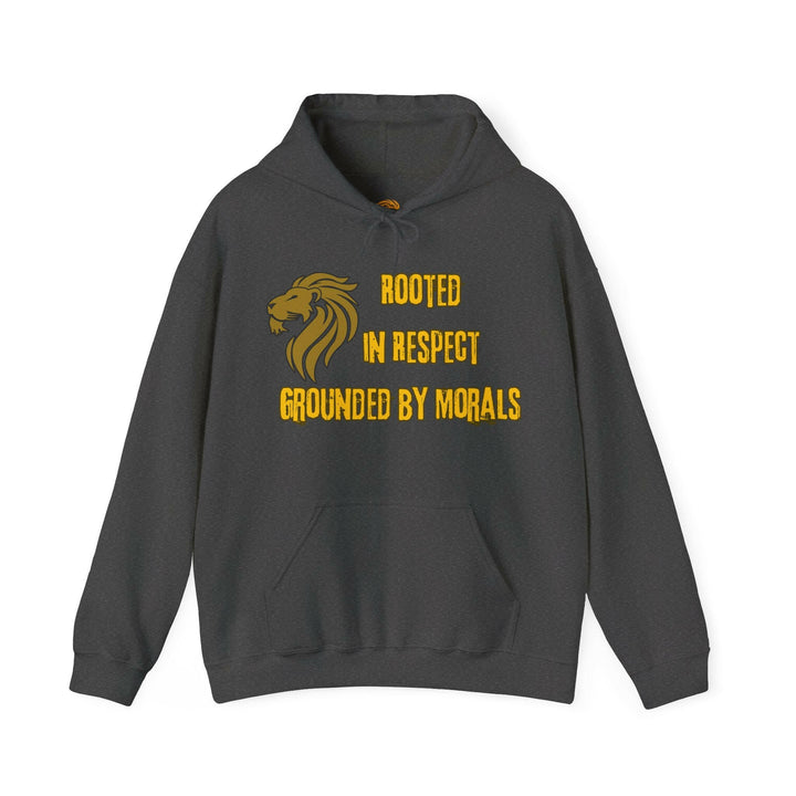 Rooted in Respect, Grounded by Morals Unisex Hoodie - MKCM Modern Designs