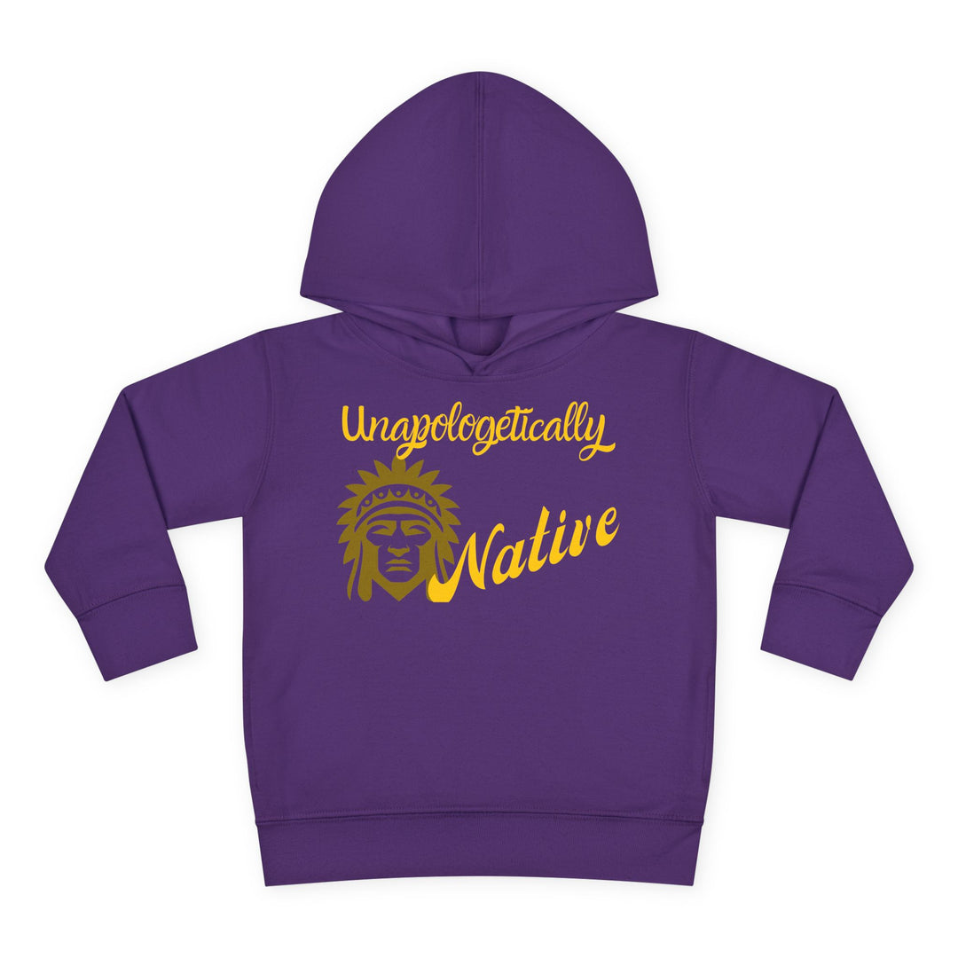 Unapologetically Native toddler hoodie - Celebrate unity and pride with this indigenous-inspired sweatshirt.