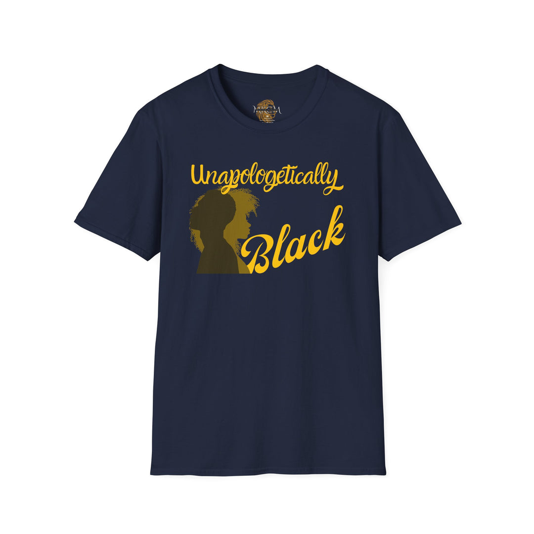 Empowerment-themed Unapologetically Black tee promoting unity and pride