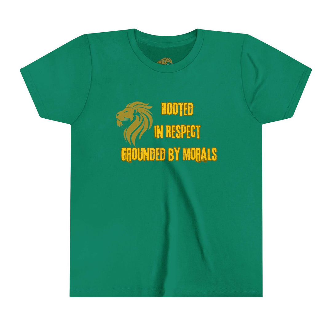 Youth Tee - Rooted in Respect, Grounded by Morals Statement Shirt - MKCM Modern Designs