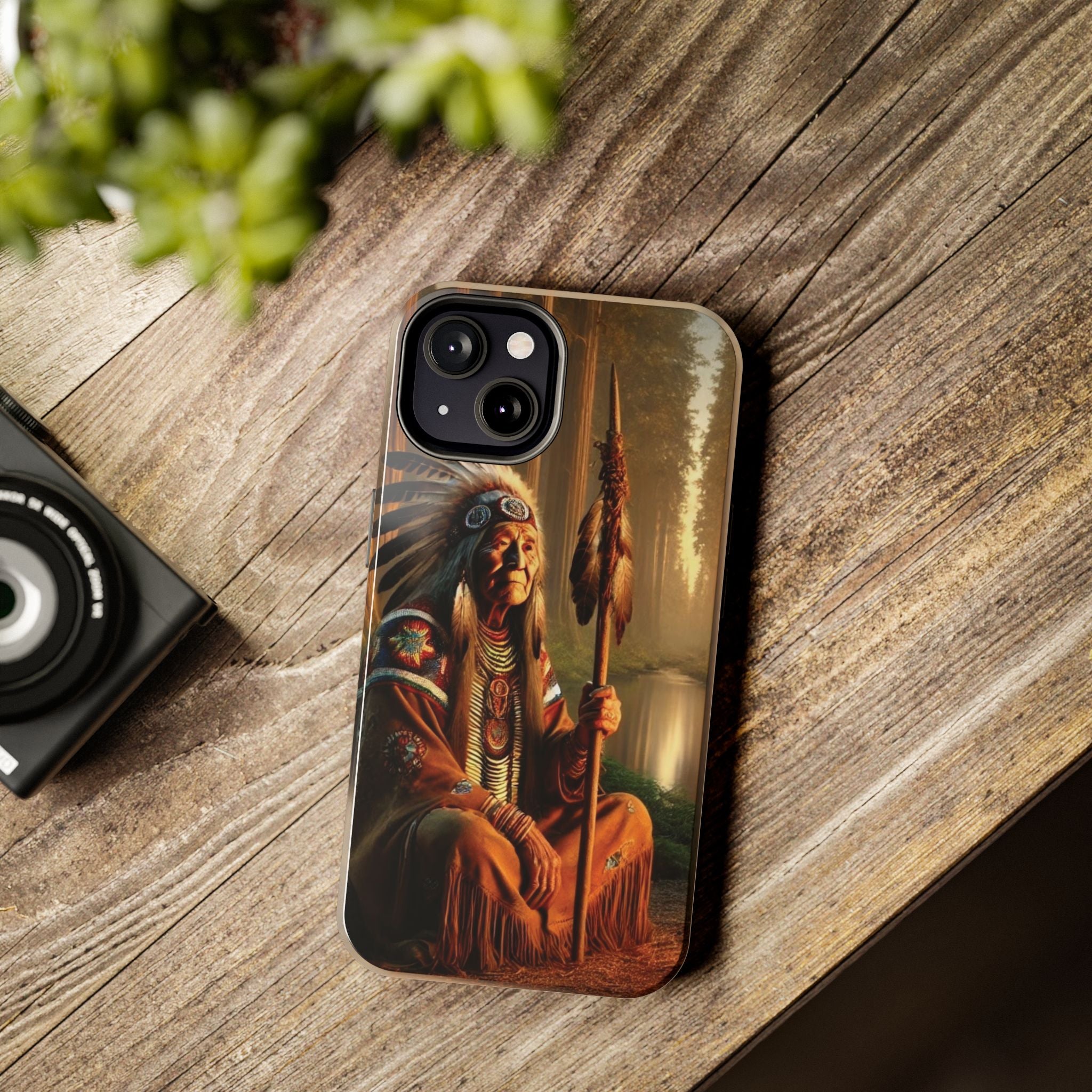 Native American Elder Tough Phone Case – Indigenous Warrior Wisdom for iPhone & Samsung