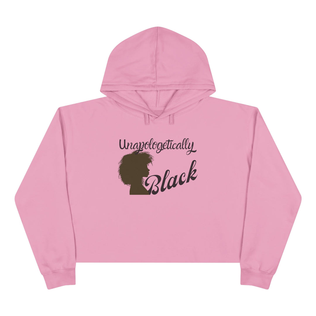 Unapologetically Black Crop Hoodie for bold fashion statement