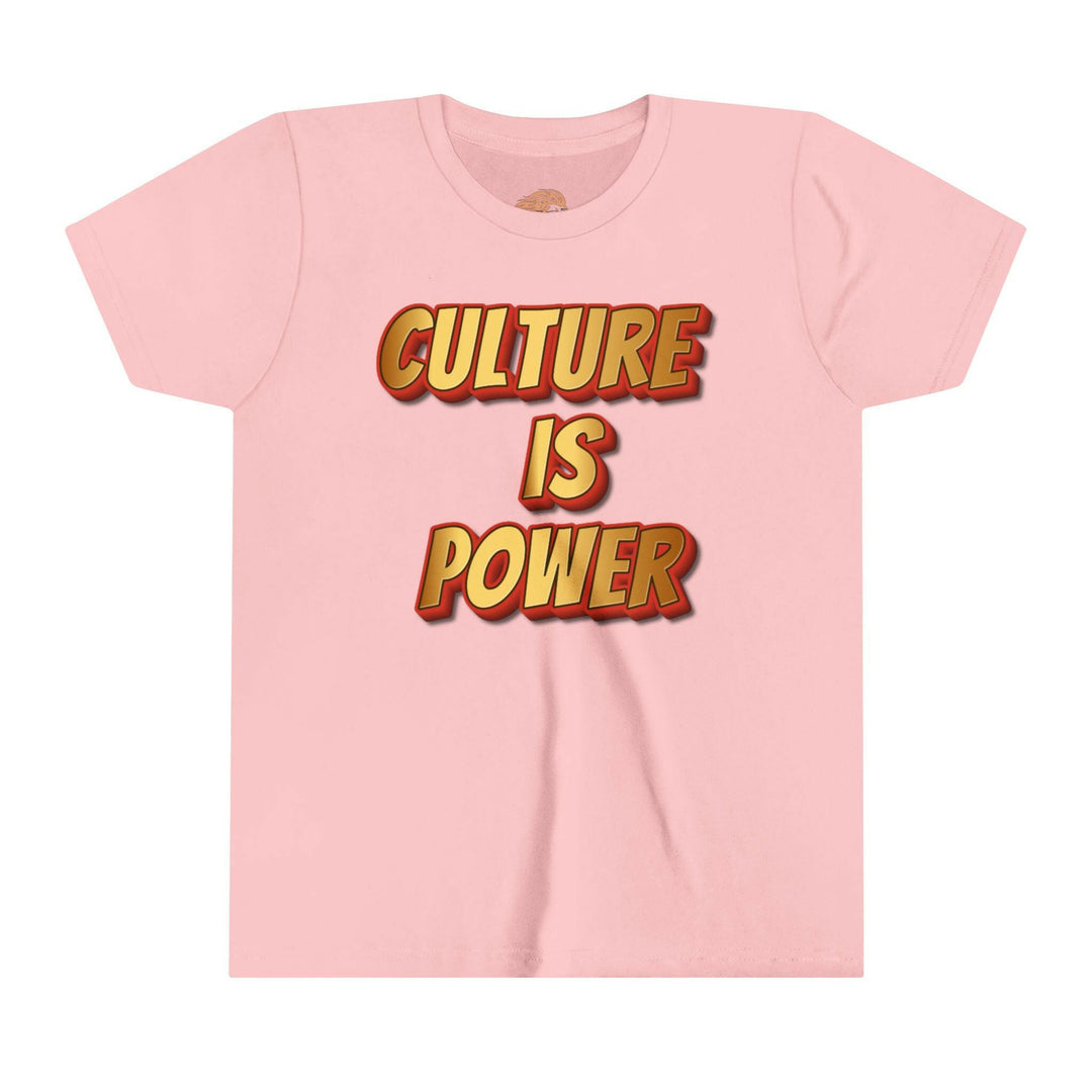 Youth Tee - Culture is Power Bold Graphic Shirt - MKCM Modern Designs