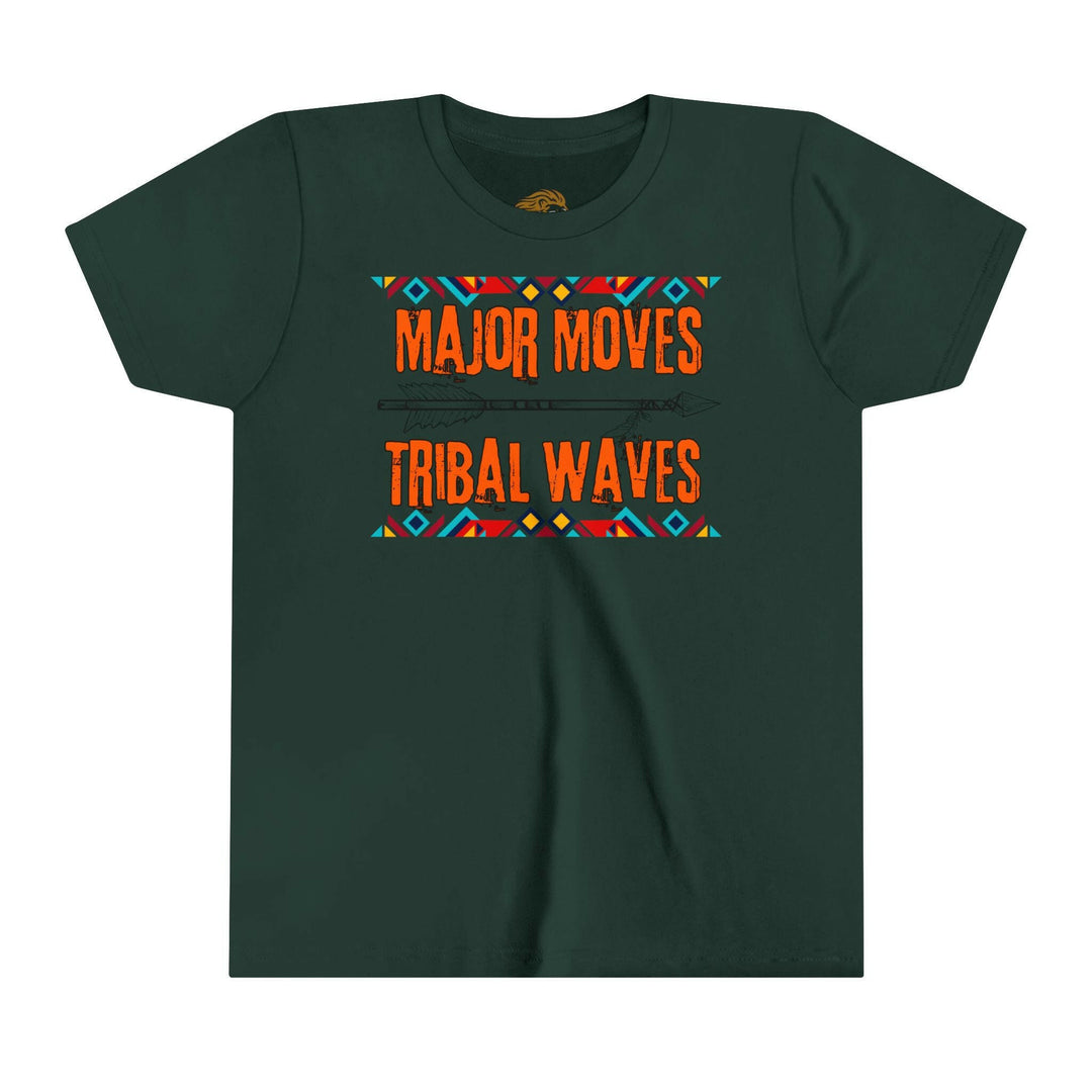 Youth Tee - Major Moves Tribal Waves Graphic Shirt - MKCM Modern Designs