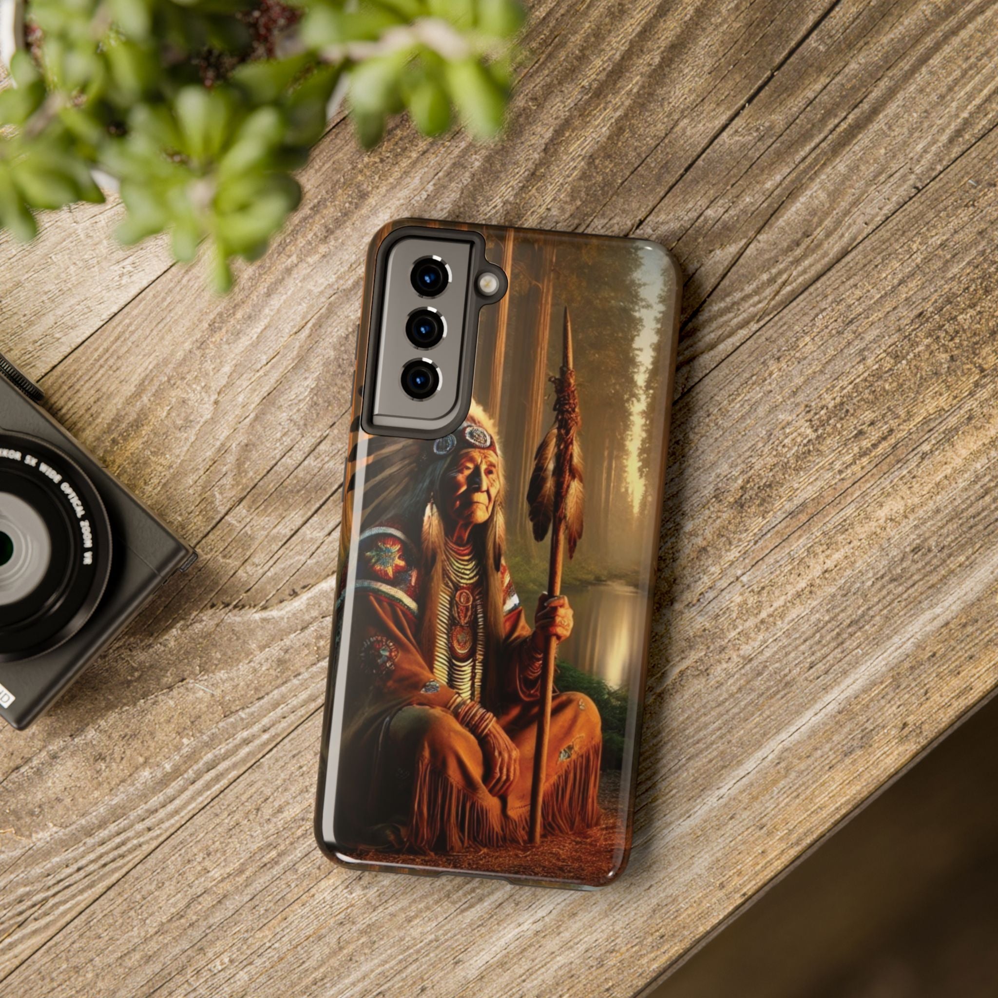 Native American Elder Tough Phone Case – Indigenous Warrior Wisdom for iPhone & Samsung