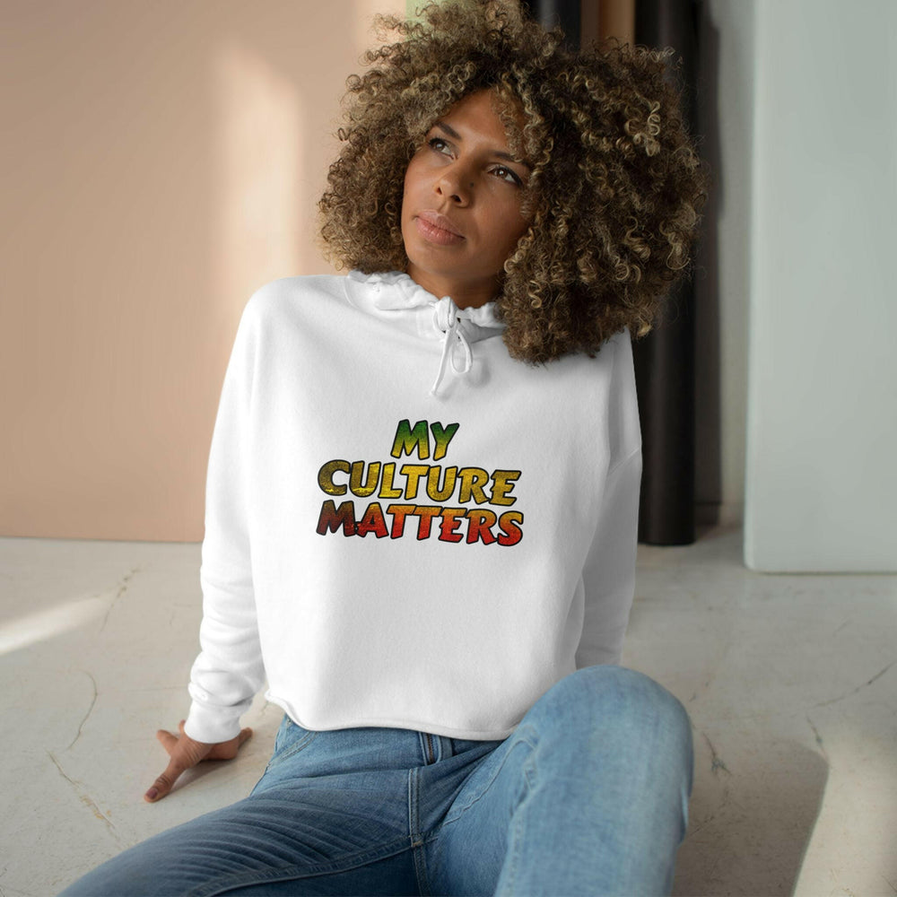 Rasta My Culture Matters Crop Hoodie - MKCM Modern Designs