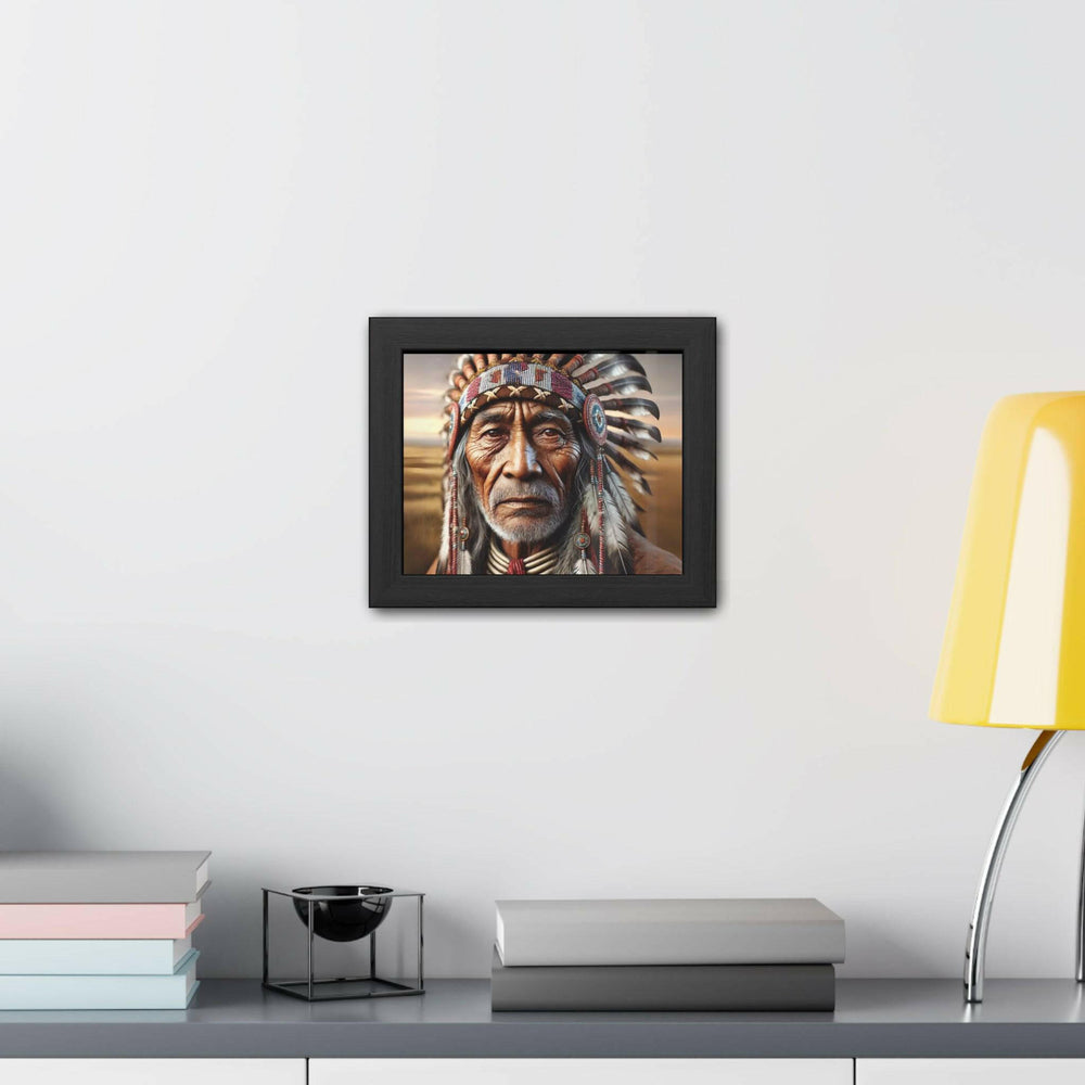 Native American Elder Framed Art.