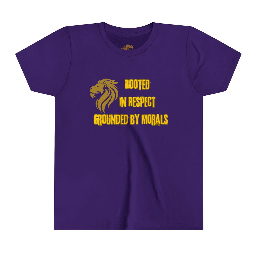 Youth Tee - Rooted in Respect, Grounded by Morals Statement Shirt - MKCM Modern Designs