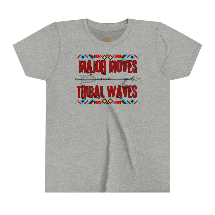 Youth Tee - Major Moves Tribal Waves Graphic Shirt - MKCM Modern Designs