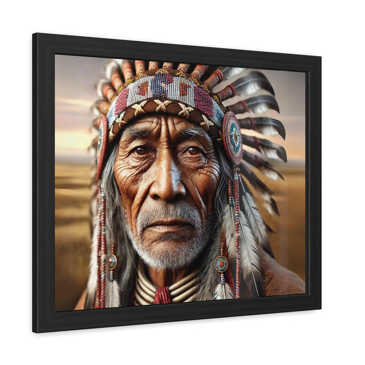 Native American Elder Framed Art.