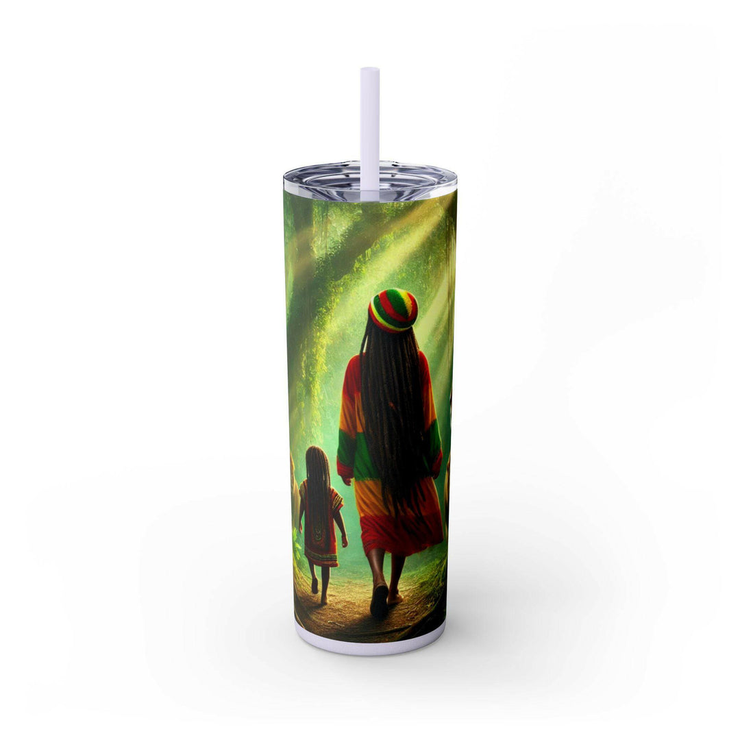 Rasta Lion Pride 20 oz Stainless Steel Tumbler | Cultural Reggae Art | Double Wall Insulated | Durable Travel Mug | Vibrant Lion Design - MKCM Modern Designs