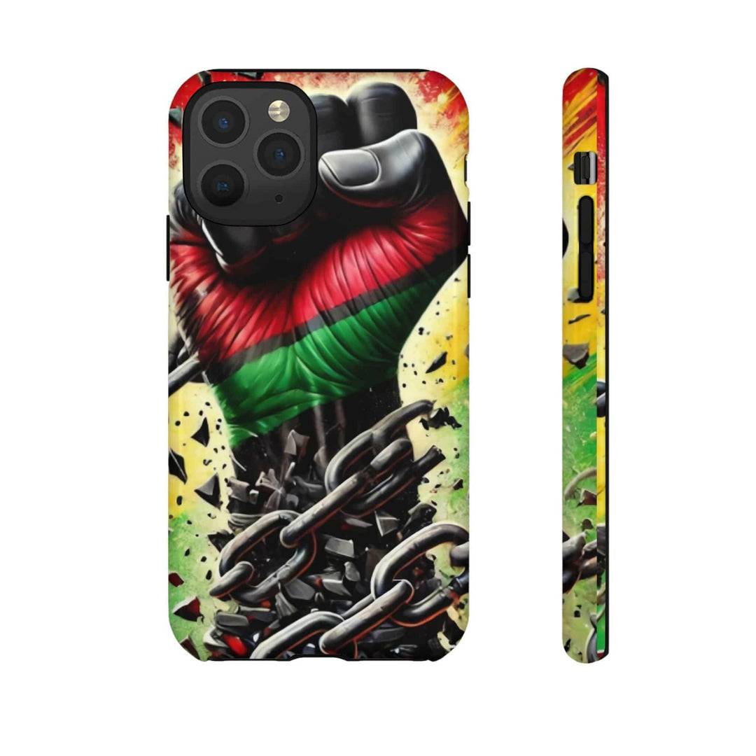 Bold Raised Fist Tough Phone Case.