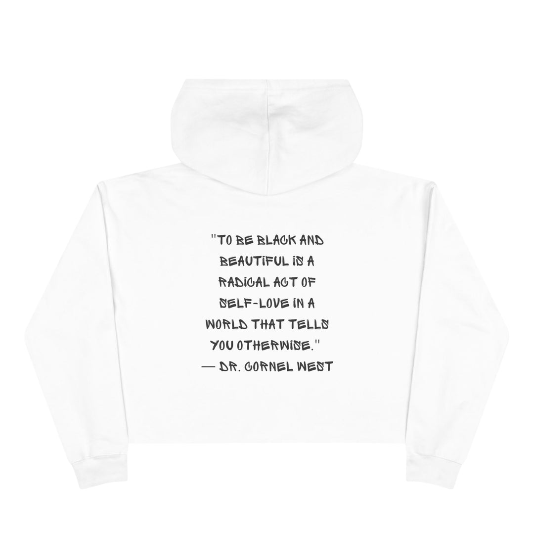 Unapologetically Black Crop Hoodie for bold fashion statement