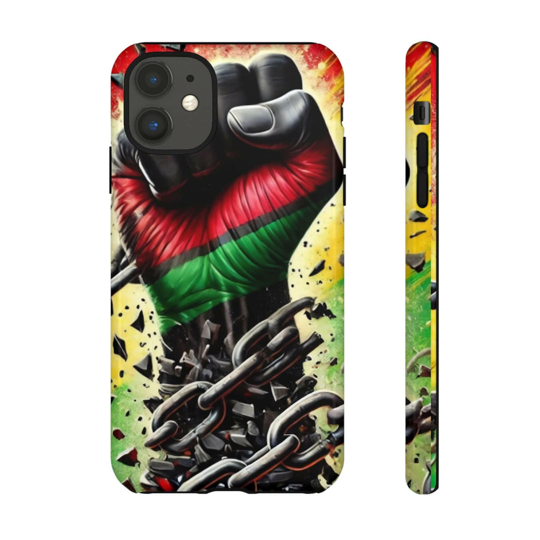 Bold Raised Fist Tough Phone Case.