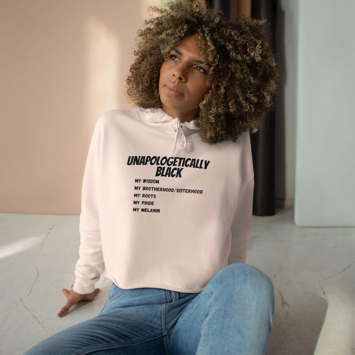 'Unapologetically BLACK' Crop Hoodie