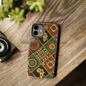 Afrocentric Tribal Pattern Tough Phone Case – African Heritage Style for iPhone & Samsung