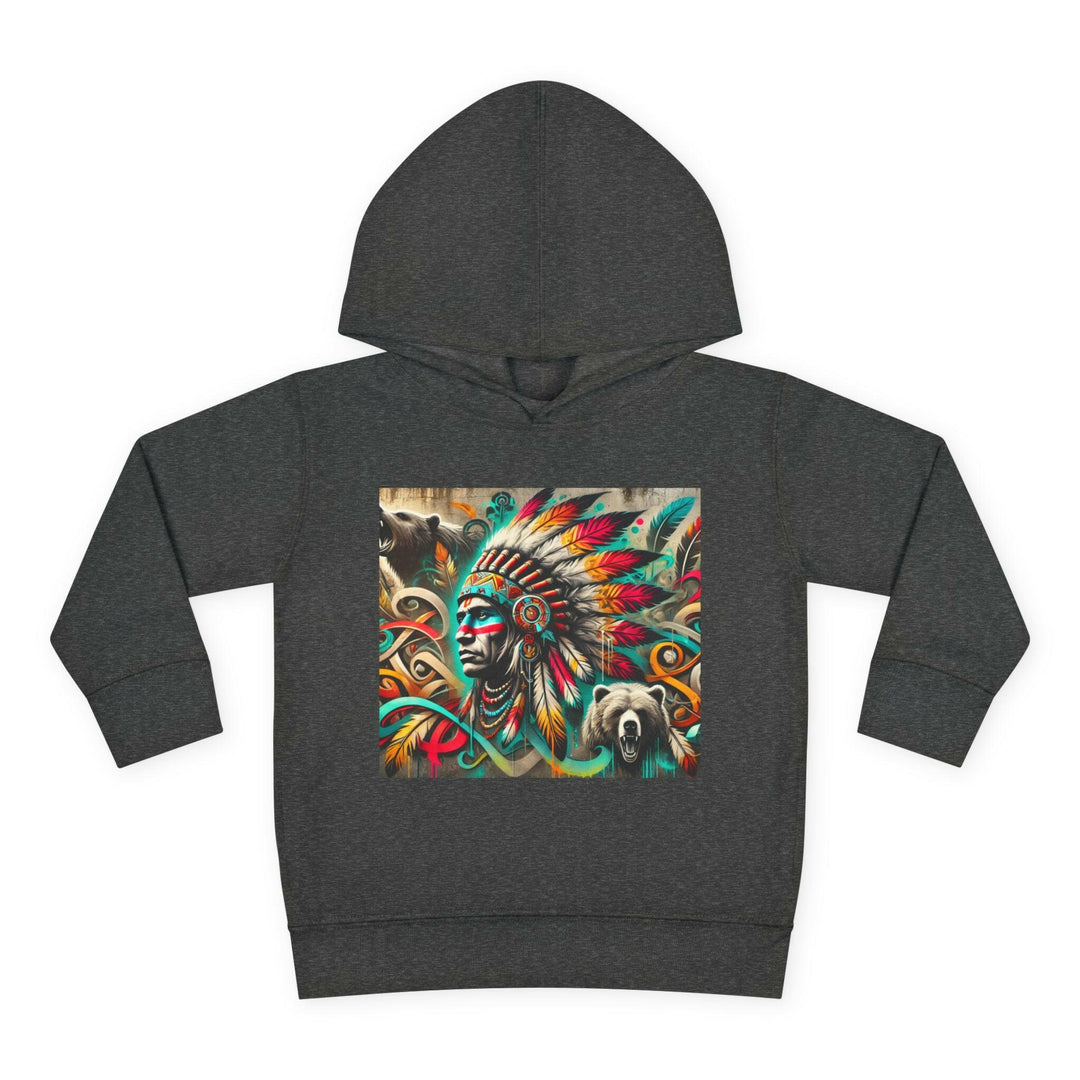 Tribal Guardian toddler hoodie with unique tribal design, perfect for stylish kids