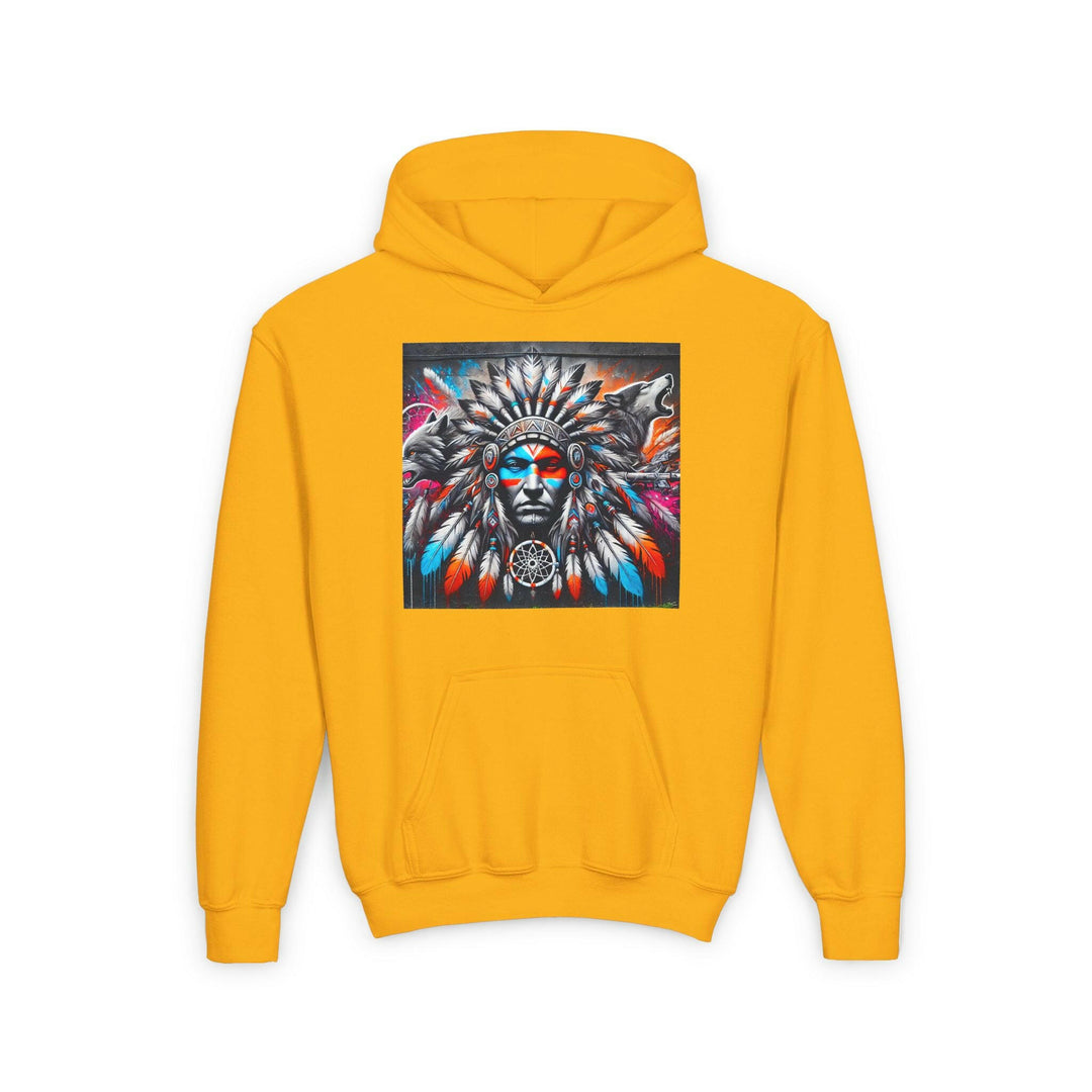 Native Warrior Dreamcatcher Youth Hoodie - Embrace Your Native Pride