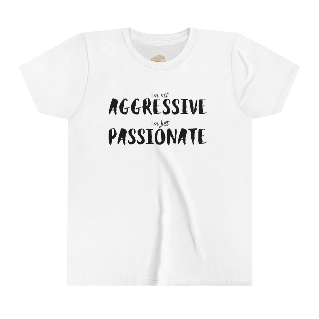 Youth tee breaking stereotypes - empowerment concept, not aggressive but passionate youth fashion