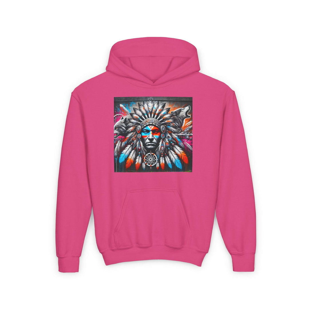 Native Warrior Dreamcatcher Youth Hoodie - Embrace Your Native Pride